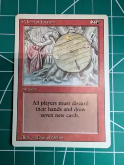 Magic the Gathering Wheel of Fortune Revised Card Regular Edition Rare English - Image 1