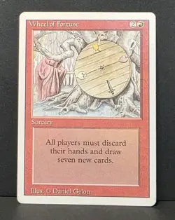 Wheel of Fortune Revised Edition MTG LP/MP Magic The Gathering - Image 1