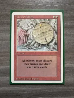 RARE MISPRINT Wheel of Fortune Card, Magic the Gathering 3ED Revised Edition MTG - Image 2