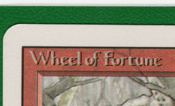 RARE MISPRINT Wheel of Fortune Card, Magic the Gathering 3ED Revised Edition MTG - Image 4