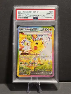 Pokemon TCG : PSA 10 Pikachu ex - SIR 238/191 - Surging Sparks - Image 1