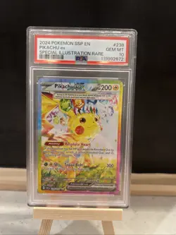 Pokemon TCG Pikachu EX 238/191 PSA 10 Special Illustration Rare Surging Sparks - Image 1