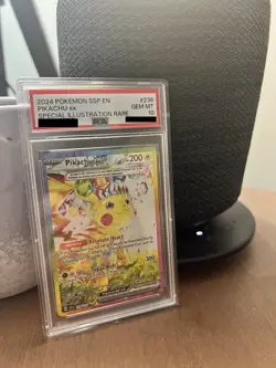 Pokemon TCG Pikachu EX 238/191 Surging Sparks SSP PSA 10 Gem Mint - Image 1