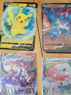 Pokemon Card Lot 42 Bundle V VMAX GX EX Holos & Commons Oversized Jumbo - Image 3