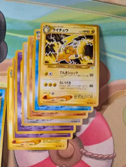 Pokemon neo revelation japanese uncommon bundle 19 cards incl. Raichu Jinx - Image 1