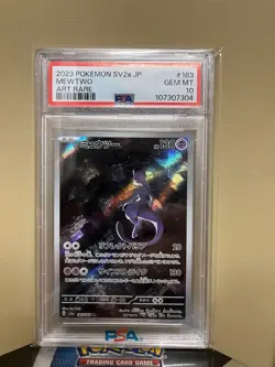 Pokemon Mewtwo 183 SV2a Card 151 Art Rare Holo Japanese PSA 10 - Image 1