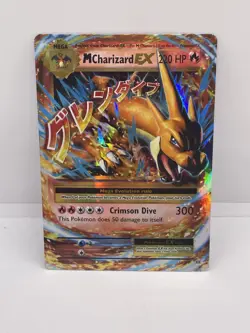 Mega Charizard EX 13/108 Evolutions Holo Pokemon Card - Image 1