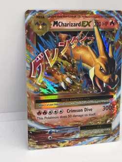 Mega Charizard EX 13/108 Evolutions Holo Pokemon Card - Image 2