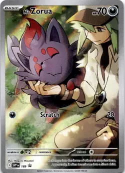 N's Zorua Promo SV: Scarlet & Violet Promo Cards 189 NM - Image 1
