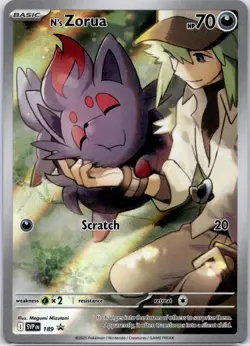 N's Zorua Promo SV: Scarlet & Violet Promo Cards 189 NM - Image 1