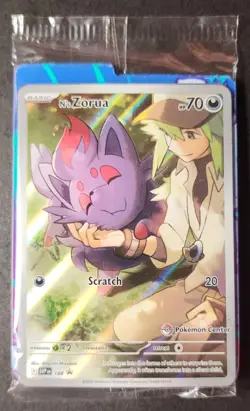 N's Zorua 189 | Pokemon Center Stamped Promo | Journey Together | SVP 189 SEALED - Image 1