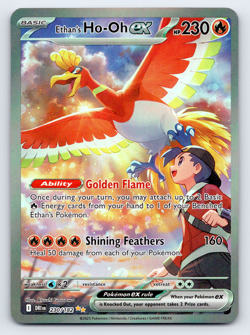 Ethan's Ho-Oh ex 230/182 Special Illustration Rare Destined Pokemon Card CUSTOM - Image 1
