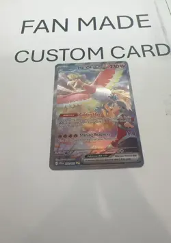 Ethan's Ho-Oh ex 230/182 Special Illustration Rare Destined Pokemon Card CUSTOM - Image 3