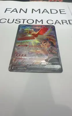 Ethan's Ho-Oh ex 230/182 Special Illustration Rare Destined Pokemon Card CUSTOM - Image 4