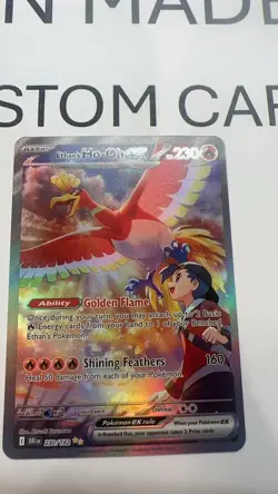 Ethan's Ho-Oh ex 230/182 Special Illustration Rare Destined Pokemon Card CUSTOM - Image 5