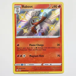 Raboot - SV016/SV122 - Pokemon Shining Fates Sword Shield Shiny Rare Card NM - Image 1