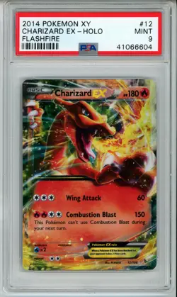 2014 POKEMON FLASHFIRE CHARIZARD EX #12 HOLO FOIL PSA 9 MINT #41066604 - Image 1