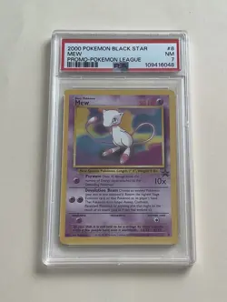 PSA 7 Mew Black Star Promo #8 2000 Pokemon TCG - Image 1