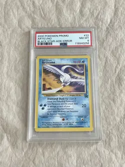 PSA 8 Articuno #22 Black Star Promo Aoki Error Pokemon TCG - Image 1