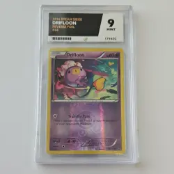 Drifloon 46/114 XY Steam Siege Reverse Holo Pokemon Card 2016 Ace Grading 9 - Image 1