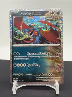 Roaring Moon Holo 2025 McDonald’s Happy Meal Pokemon Promo Card 11/15 - Image 1