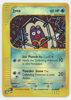 Jynx 83/165 Reverse Holo Rare Near Mint Uncommon Expedition Pokemon Card WOTC - Image 1