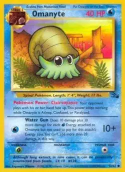 Hero Deal, English - 4 x Pokemon Omanyte - 52/62 - Common - Unlimited Edition Fo - Image 1