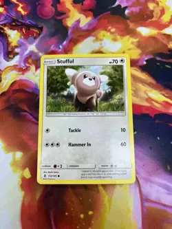Stufful 112/145 Sm-Guardians Rising Regular NM-Mint Pokemon TCG - Image 1