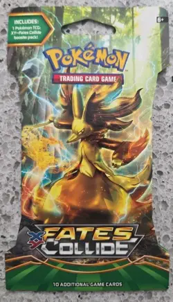 LOT OF FOUR (4) Pokemon XY-Fates Collide Sleeved Booster Packs. Pokemon Sealed! - Image 3