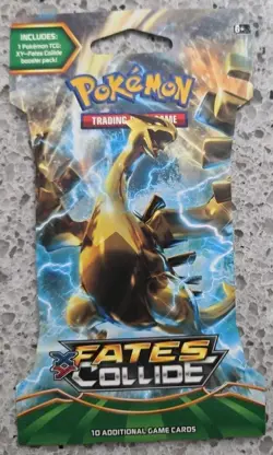LOT OF FOUR (4) Pokemon XY-Fates Collide Sleeved Booster Packs. Pokemon Sealed! - Image 4