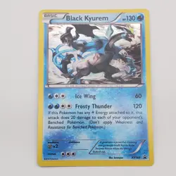 Black Kyurem XY160 Cosmo Holo Black Star Promo LP Pokemon TCG - Image 1