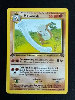 Pokemon Jungle TCG Marowak 39/64 Uncommon 1st Edition Near Mint (NM) - Image 1