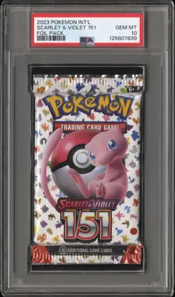 PSA 10 Gem Mint Pokemon Scarlet & Violet 151 Sealed Foil Booster Pack English - Image 1