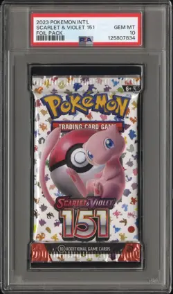 PSA 10 Gem Mint Pokemon Scarlet & Violet 151 Sealed Foil Booster Pack English - Image 1