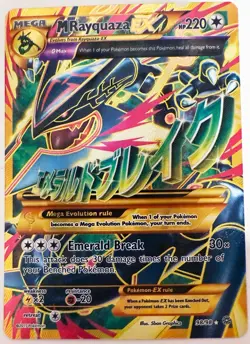 Pokemon M Rayquaza EX 98/98 Ancient Origins 2015 Shiny Full Art Near Mint - Image 1