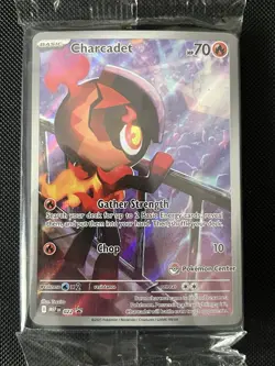 Pokemon TCG Phantasmal Flames Charcadet Pokemon Center ETB Stamped Promo Sealed - Image 1