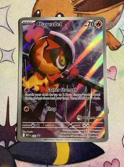 Pokemon TCG - Charcadet 022 Pokemon Center Stamped Promo Phantasmal Flames ETB - Image 1