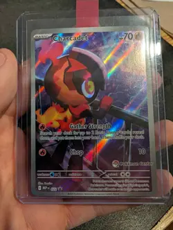 Pokemon TCG Charcadet 022 Pokemon Center Stamped Phantasmal Flames ETB Promo NM - Image 1
