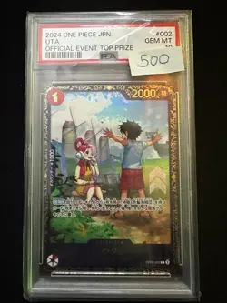 One Piece TGC One Piece Card OP09-002 - Uta Flagship PROMO JAP - PSA 10 - Image 1