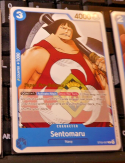 ONE PIECE ENGLISH CARD GAME CARTE SUPER PRE RELEASE SENTOMARU ST03-007 EN NM - Image 1