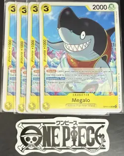 4 x One Piece OP11-112 UC Megalo - ENG - Regular - Playset - TCG - NM/M - Image 1