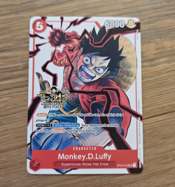 Monkey D. Luffy RARE 3RD ANNIVERSARY PROMO ALT ART ST01-012 ONE PIECE TCG NM - Image 1