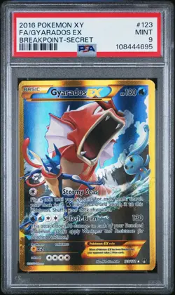 2016 Gyarados EX 123/122 XY Breakpoint Secret Rare PSA 9 Pokemon TCG - Image 1