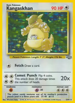Kangaskhan - 5/64 - Pokemon Jungle Unlimited Holo Rare Card WOTC NM - Image 1