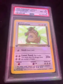 Jungle 1st Edition Kangaskhan Holo Foil PSA 8 - Mint Pokemon Card 5/64 VERY NICE - Image 1