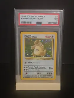 Pokemon Card Kangaskhan 5/64 Holo Rare Jungle Set PSA 7 NM MT - Image 1