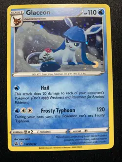 Glaceon SWSH192 Sword & Shield Black Star Promo Holo 2022 Pokemon TCG LP - Image 1