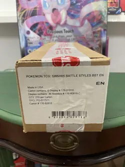 Factory Sealed Pokemon TCG: SWSH05 - Battle Styles Booster Box Case - Image 1