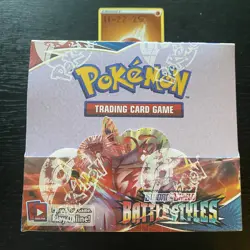 Battle Styles Booster Box New Factory Sealed SWSH05 Sword & Shield Pokemon TCG - Image 1