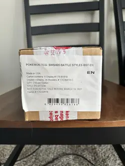 Pokemon TCG: SWSH05 - Battle Styles Booster Box Case [Sealed] FIRST PRINT RUN! - Image 1